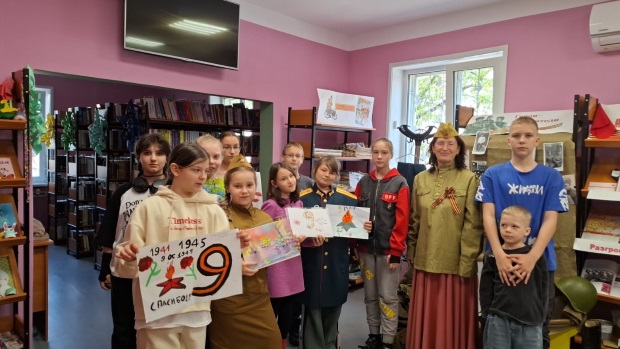 Урок мужества «День Победы в нашем сердце» в Детской библиотеке-филиале № 4
