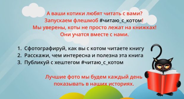 Запускаем флешмоб #читаю_с_котом